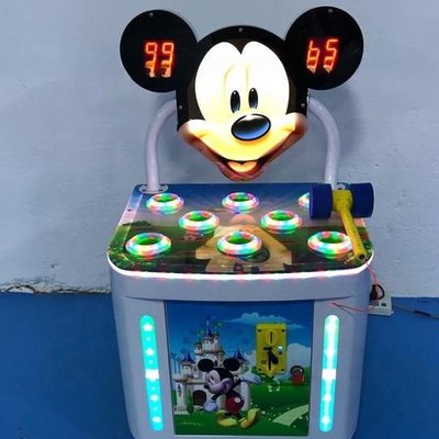 Harga bagus 80W Indoor Amusement Arcade Machine Hit Mouse Rat Mesin Game on line