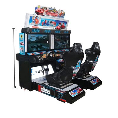 Harga bagus Mesin Game Mobil Arkade Aman untuk 2 Pemain Game Mobil Balap 3d untuk Kota yang Menyenangkan on line