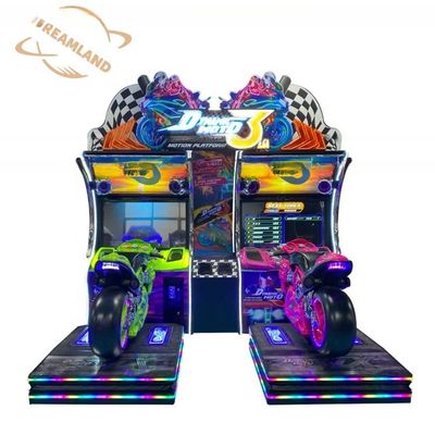 Harga bagus Simulator Balap Motor 350kg Indoor Simulator Game Motor Dengan Layar 42 Inci on line