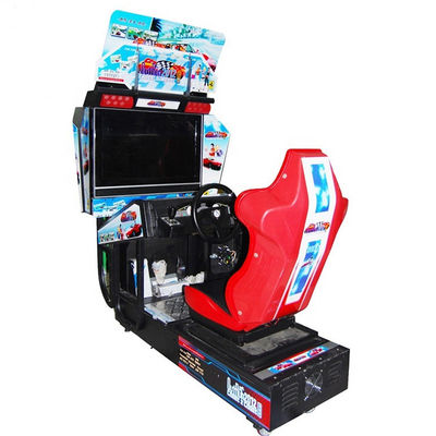 Harga bagus Mesin Game Balap Mobil 3D Elektronik Menyenangkan Profesional Dengan Tampilan 32 Inci on line