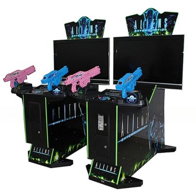 คุณภาพ 4 ใน 1 Aliens Shooter เครื่อง Arcade สามารถปรับแต่งได้ อินเตอร์เอกทีฟ โรงงาน