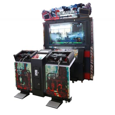 Καλή τιμή Εσωτερική μηχανή arcade Razing Storm με κέρματα, ενδιαφέρουσα μηχανή σκοποβολής arcade σε απευθείας σύνδεση