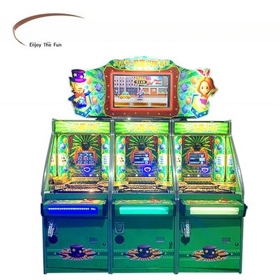 Harga bagus Mesin Game Coin Pusher 500W Kapasitas Beban 300KG 3 Pemain Untuk Toko on line