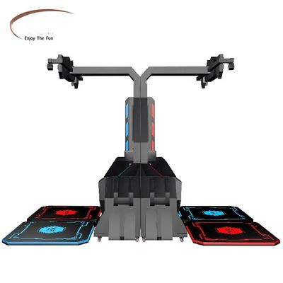 Harga bagus 360 Vision VR Arcade Shooter Mesin Game VR 9D Pemain Ganda Perawatan Rendah on line