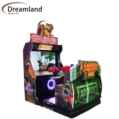İyi bir fiyat. 500w Shooter Arcade Makine 2 Oyuncu Atış Arcade Oyun Simülatörü Jurassic Park Oyun Arcade Atış Silah Video Makine Yaşı 3 Yıllık Üstü Ticari Eğlence Alanları için Uygun çevrimiçi