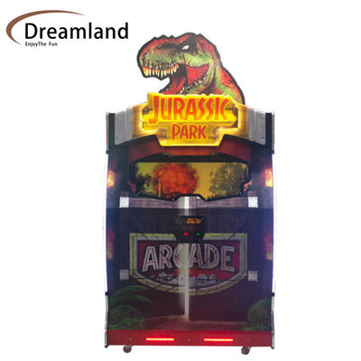 Goede prijs. Engelse taal Munt bediend Jurassic Park 2 Spelers Geweren schieten Arcade schieten Spelmachine Perfect voor amusementscentra Vermaakparken En familietjes online