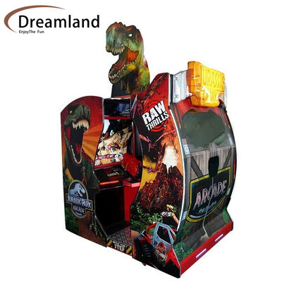 Harga bagus Mesin Arkade Penembak Senjata Dinosaurus Beroperasi dengan Koin Mesin Arkade Bertema Dinosaurus Berkeuntungan Tinggi Untuk FEC & Mal on line