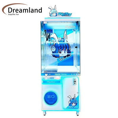 ราคาดี ราคาตอบแทนสูง แสง LED สีสัน สีพริบ ของเล่น แขนกรง เครื่องเล่น เหรียญ / บิล / QR ตัวเลือกการชําระเงิน เครื่องขายของสําหรับสวนสนุก ออนไลน์