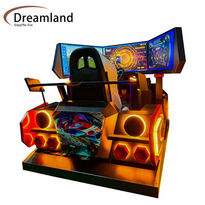 Good price Triple Screen Realistic Racing Game Machine Car Racing Game Machine Equipped With 6 DOF Motion Motor 32 Inches Screen Dreamland 6-Axis Motion Racing Simulator online