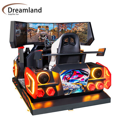 Buen precio Máquina de juego de carreras de coches con volante y pedales, pantalla de 32 pulgadas, simulador de carreras realista de 6 ejes y 3 pantallas, juego de conducción inmersivo para entretenimiento comercial en línea